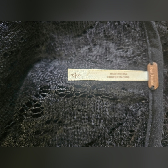 Free People-Women's  Dress S Black Midi  Long Sleeves - Picture 9 of 10